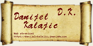 Danijel Kalajić vizit kartica